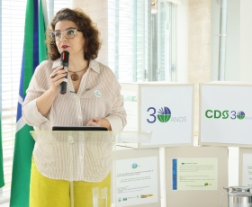 Solenidade em comemoração aos 30 anos do Centro de Desenvolvimento Sustentável (CDS). 02/12/2025. Foto: Beto Monteiro/Ascom UnB